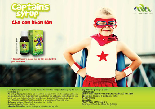 Captains Sirup- siro tăng sức đề kháng cho trẻ