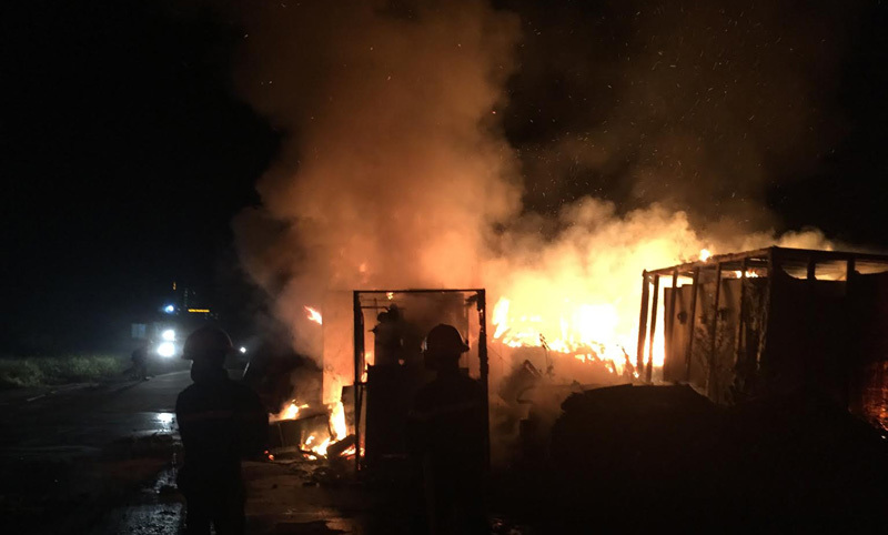 Cháy lớn tại dự án thép nghìn tỉ bỏ hoang ở Vũng Áng