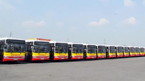 23 xe buýt mới chạy tuyến Mai Động- Mỹ Đình