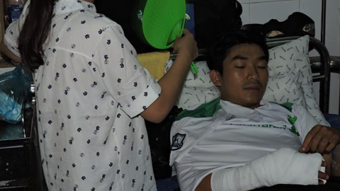 Vi phạm giao thông rồi chém công an gần lìa tay