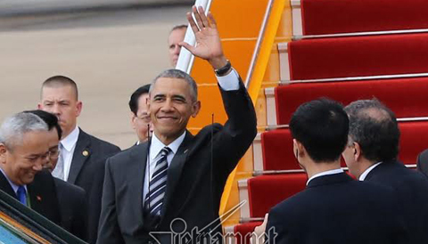 Tổng thống Obama bận rộn tại TP.HCM