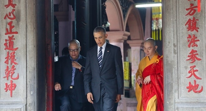 Người hướng dẫn ông Obama ở chùa Ngọc Hoàng kể gì?