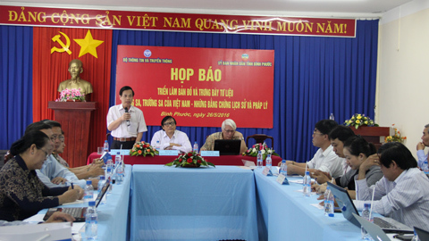 Triển lãm bản đồ và tư liệu Hoàng Sa, Trường Sa tại Bình Phước