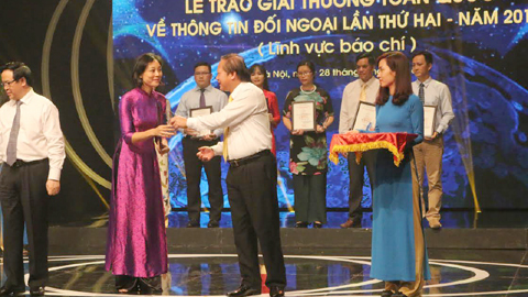 Trao giải cho 70 tác phẩm về thông tin đối ngoại