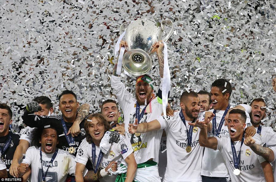 Giây phút Real Madrid đăng quang Champions League