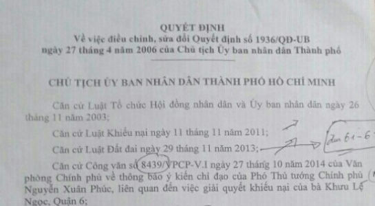 Ra văn bản trái luật, UBND TP Hồ Chí Minh thua kiện