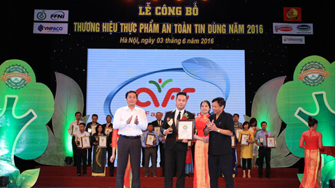 Anco Family Food nhận hai giải thương hiệu thực phẩm an toàn