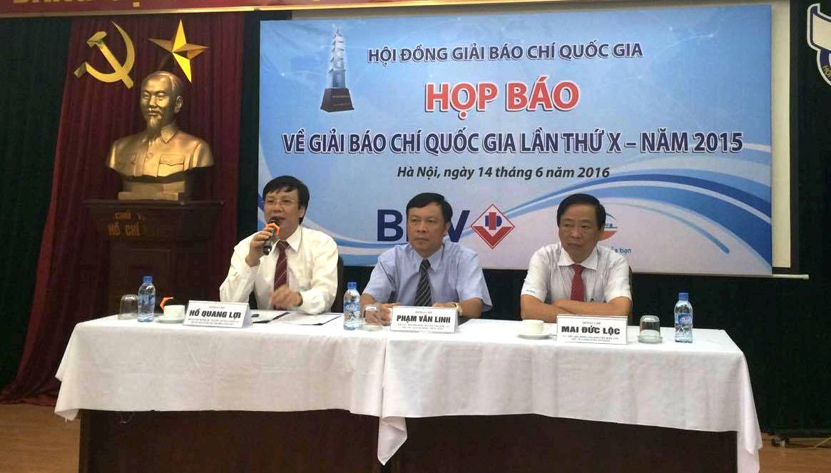 92 tác phẩm đoạt giải báo chí quốc gia