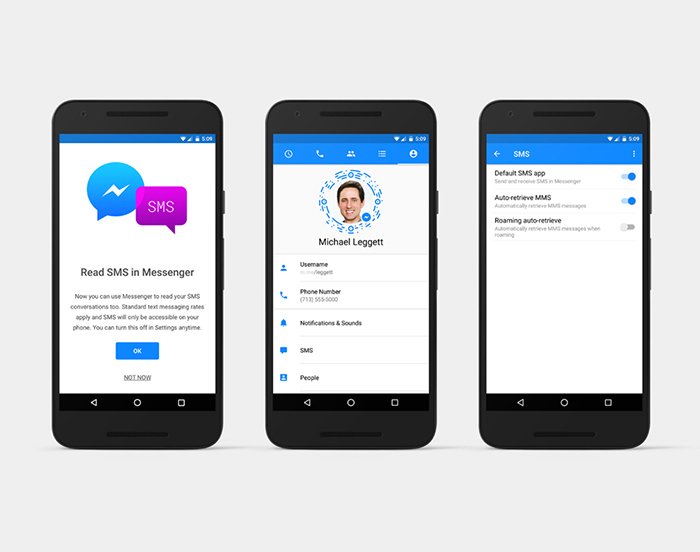 Facebook 'hồi sinh' tin nhắn SMS trên Messenger cho Android