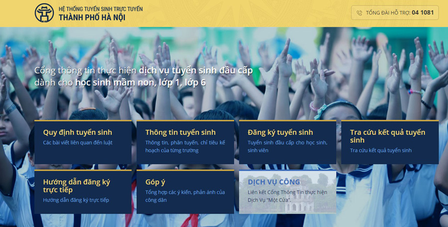 Phụ huynh Hà Nội có thể đăng ký tuyển sinh trực tuyến