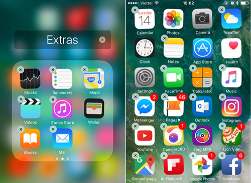 Apple thú nhận iOS 10 không cho phép xóa ứng dụng mặc định