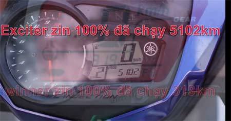 Honda Winner và Yamaha Exciter đua tốc độ trong đêm