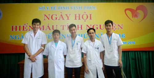 Ngày hội hiến máu tình nguyện ở BV Hữu nghị Lạc Việt