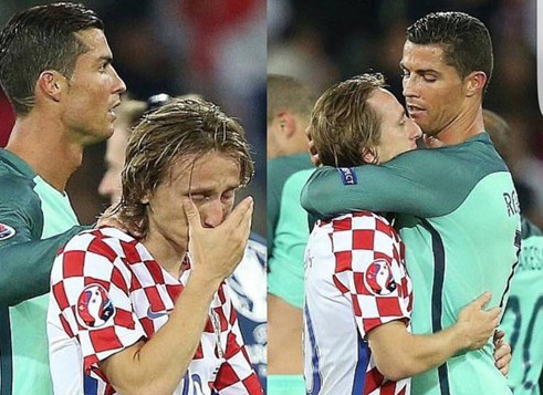 Modric khóc nức nở, Ronaldo ôm chặt động viên