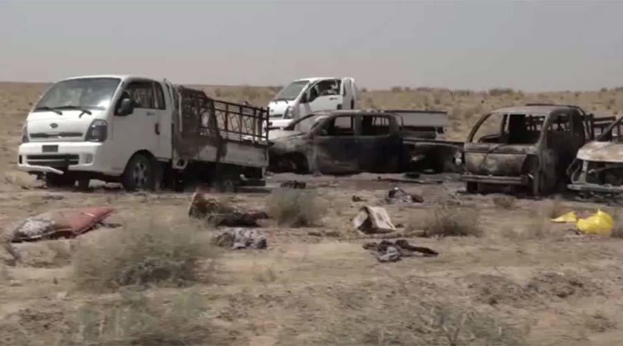Xem Mỹ bắn tan nát đoàn xe hàng trăm lính IS
