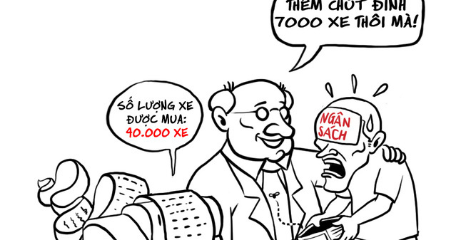 Hí họa: Xe công - mua dễ, quản khó?
