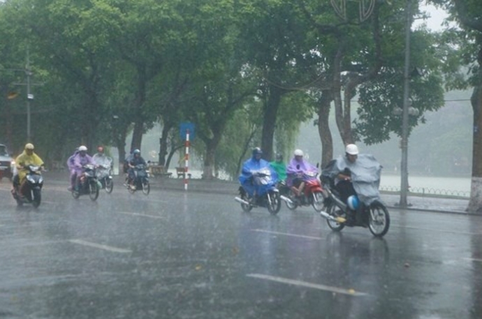 Miền Bắc tiếp tục mưa trên diện rộng