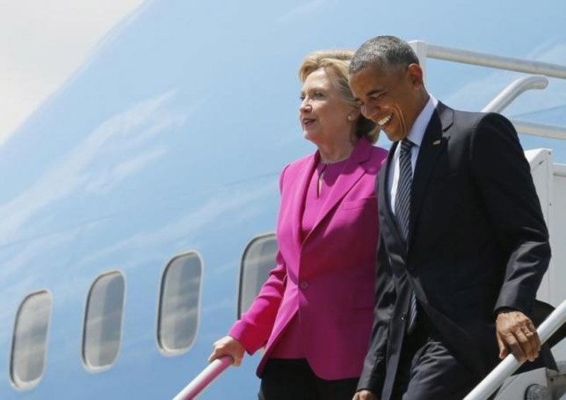 Hillary bay nhờ Không lực 1, Trump vặn 'ai trả tiền?'
