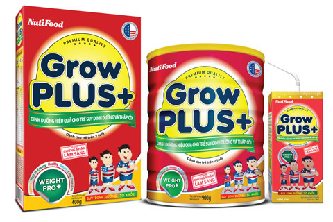 Cải thiện dinh dưỡng trẻ thấp còi với GrowPLUS+