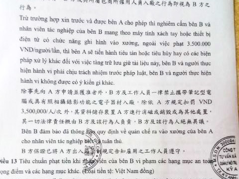 Hợp đồng vận chuyển chất thải giữa Formosa và công ty ông Hòa