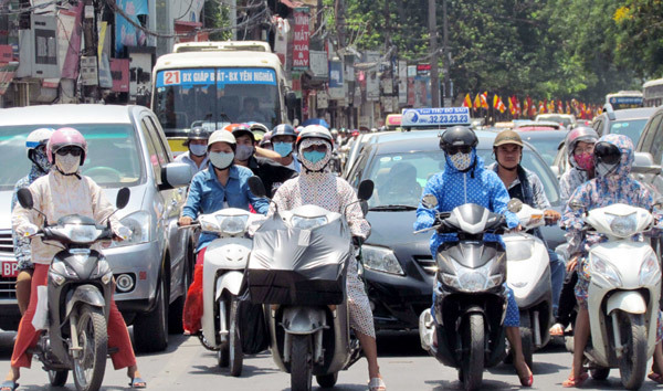 Nắng nóng ở bắc và trung Trung Bộ còn kéo dài