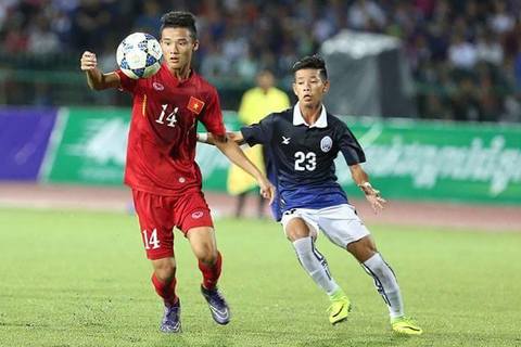 Video bàn thắng U16 Việt Nam 1-0 U16 Campuchia