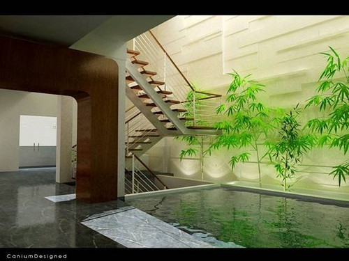 Bài trí giếng trời hợp lý trong nhà