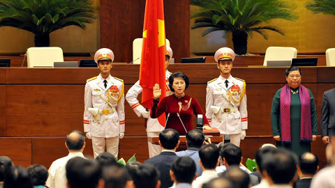 Hình ảnh lễ nhậm chức của nữ Chủ tịch QH