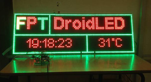 Sinh viên FPT làm đèn LED kết nối Facebook