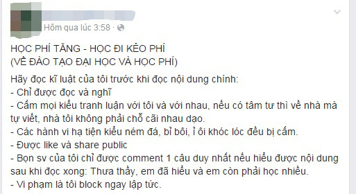 Thầy trò Trường Kinh tế Quốc dân tranh cãi chuyện học phí tăng sốc