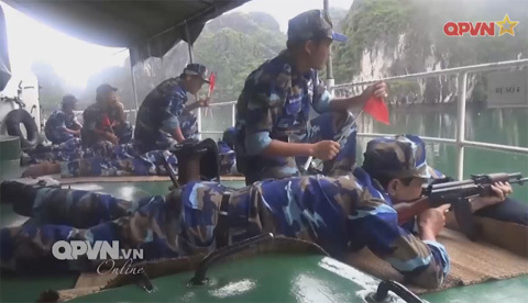 Bộ Tư lệnh Vùng Cảnh sát biển 1 diễn tập bắn đạn thật