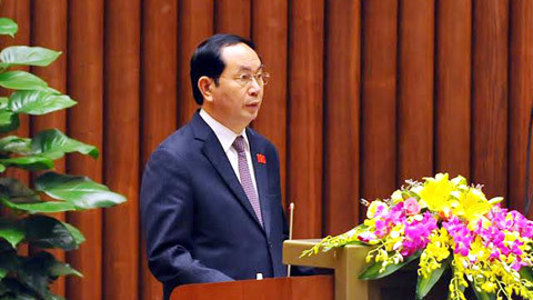 Ông Trần Đại Quang tiếp tục được giới thiệu làm Chủ tịch nước