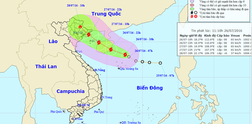 Bão số 1 tấn công Quảng Ninh - Hải Phòng