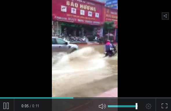 Cách vượt đường ngập gây ức chế cực lớn của ô tô