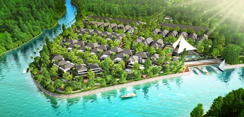 Xu hướng chọn biệt thự ven sông đón tài lộc