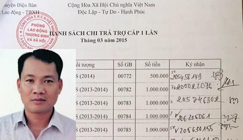 Quan xã giả chữ ký người chết để nhận tiền
