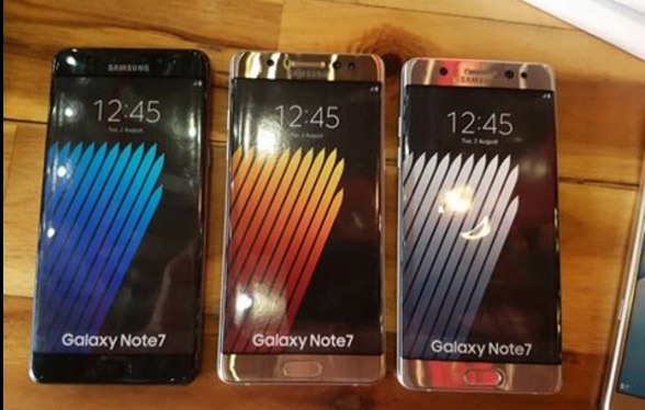Galaxy Note 7 lộ diện với 3 màu vàng, đen, xám bạc