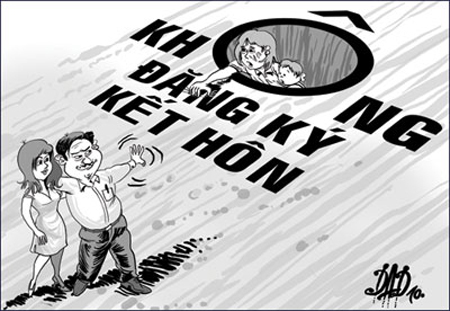 Bố mẹ không đăng ký kết hôn, con có nguy cơ mất tài sản