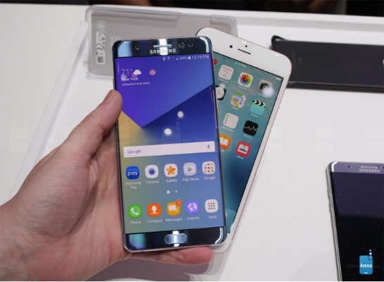 Galaxy Note 7, iPhone 6s Plus