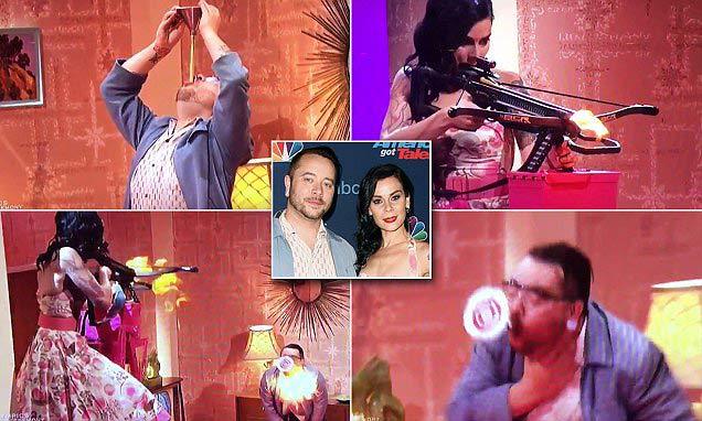 Bắn nhầm tên vào cổ họng chồng sắp cưới trên sóng truyền hình