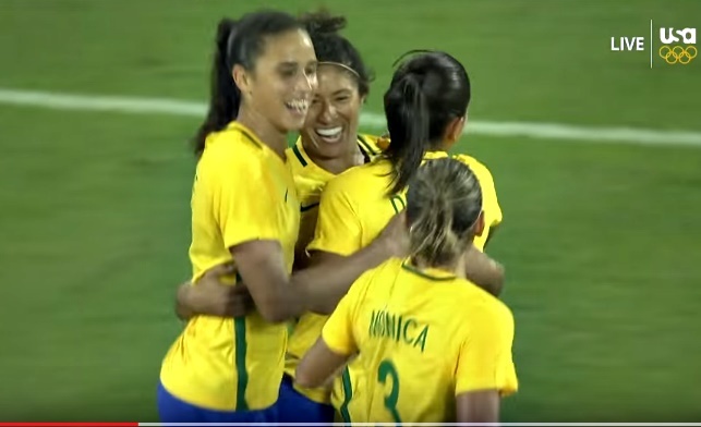 Tuyển nữ Trung Quốc bị Brazil đè bẹp trận ra quân Olympic