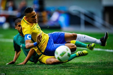 Neymar tịt ngòi, U23 Brazil bị cưa điểm trận ra quân Olympic