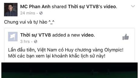 MC Phan Anh, Quốc Khánh tự hào vì kỳ tích Việt tại Olympic