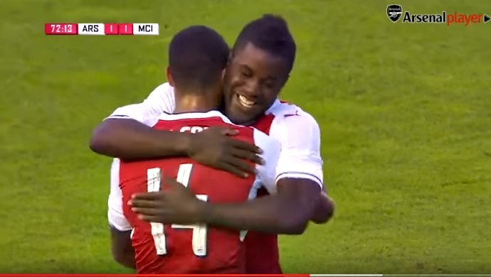 Video bàn thắng Arsenal 3-2 Man City