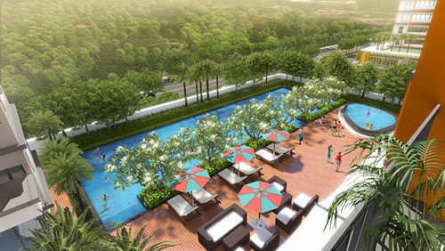 Căn hộ mẫu trên không độc đáo của Dragon Hill 2