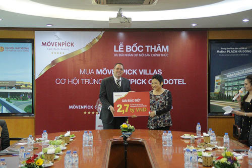 Khách hàng trúng căn hộ nghỉ dưỡng Mövenpick Condotel
