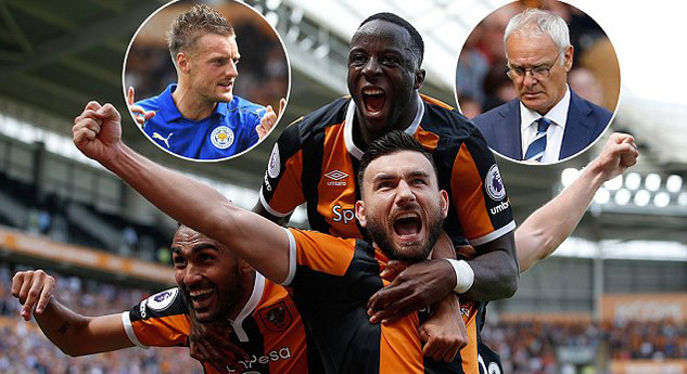 Hull gây địa chấn, quật ngã ĐKVĐ Leicester
