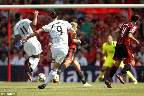 Video bàn thắng Bournemouth 1-3 MU