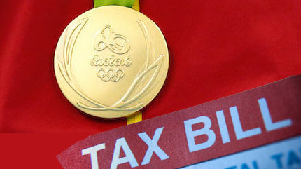 Huy chương vàng Olympic cũng nặng gánh nộp thuế