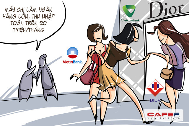 'Khổ' như nhân viên ngân hàng